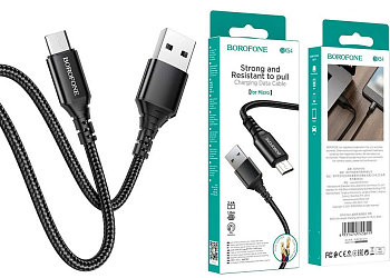 Кабель Micro USB  2.4A Borofone BX54 1m Black