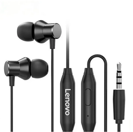 Наушники Lenovo HF130Metal Earphone Black