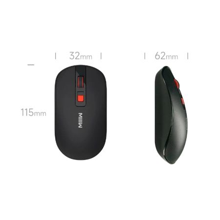 Мышь беспроводная XIAOMI, MIIIW Mouse Lite, Wireless, Android, Mac OS, Micros, оптическая черный