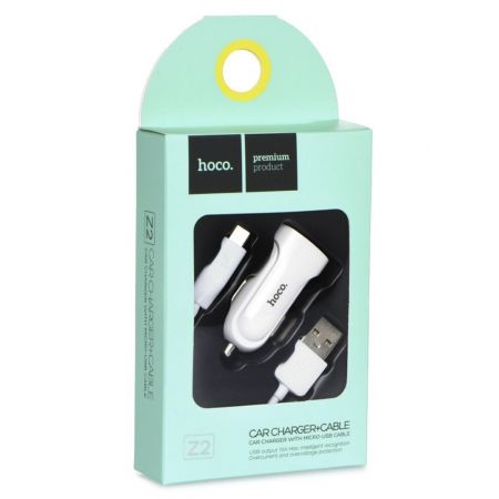 АЗУ micro 1.5A 1USB Hoco Z2 White