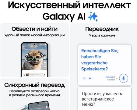 Смартфон Samsung Galaxy S24 FE 8/512Гб, Global, Dual nano Sim Gray