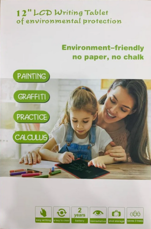 Планшет графический для заметок и рисования LCD Writing Tablet 12 Green