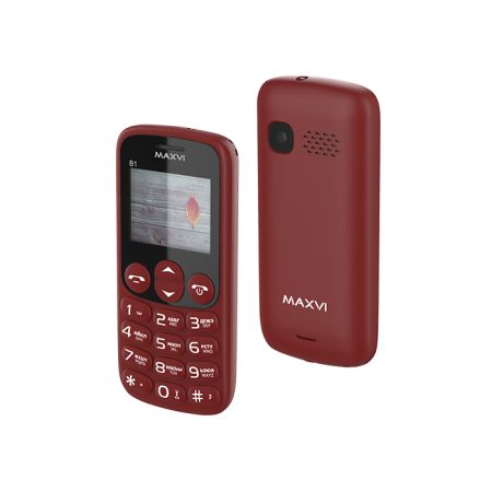 Телефон Maxvi B1 Wine Red