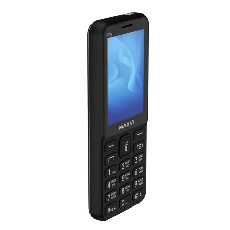 Мобильный телефон MAXVI C38, 1.77”, 2 sim-карты, 600 mAh Черный