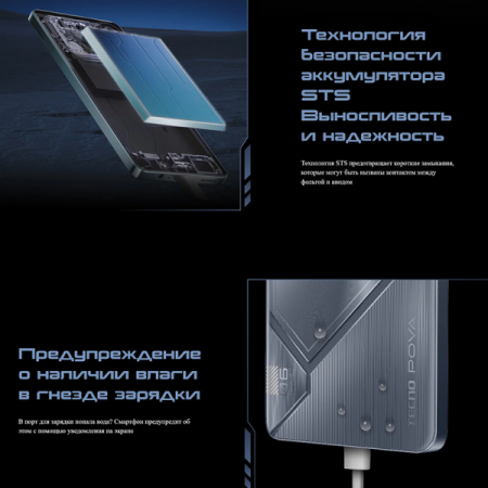 Смартфон Tecno POVA 6 NEO 8/128Гб, Dual nano SIM, Comet Green