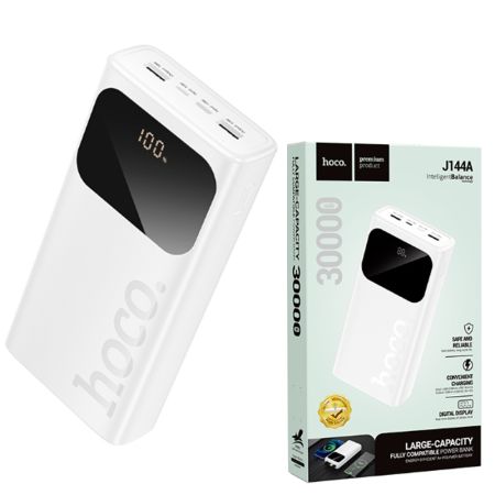 Внешний аккумулятор 30 000мАч Hoco J144A Hymn White