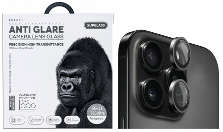 Стекло на камеру SupGlass Camera lens glass Anti Glare XC-31 15 /15 Plus Black