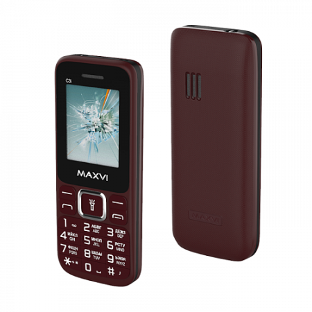 Телефон Maxvi C3i без СЗУ Wine Red