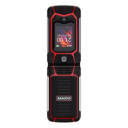 Мобильный телефон MAXVI E10ds, 2.8” + 1.77”, 2000 mAh Красный+Док-станция