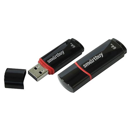Flash USB 2.0 - 64Gb SmartBuy Crown Black