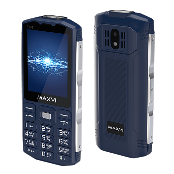 Мобильный телефон MAXVI P101, 2.8”,  2 sim-карты, 3800 mAh Синий