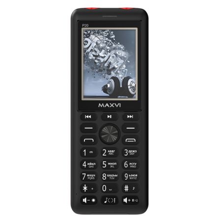 Телефон Maxvi P20 Black-red