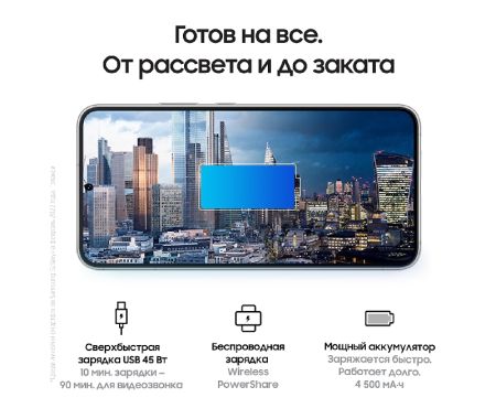 Смартфон Samsung Galaxy S22 Plus 8/128Гб, Dual nano sim Phantom White