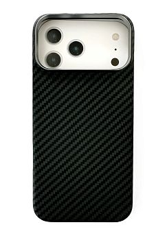 Накладка IPhone 17 Pro Max MORE MagSafe Black карбон