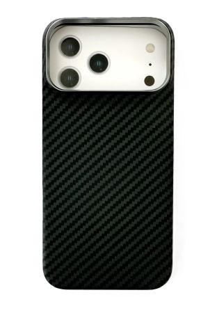 Накладка IPhone 17 Pro Max MORE MagSafe Black карбон