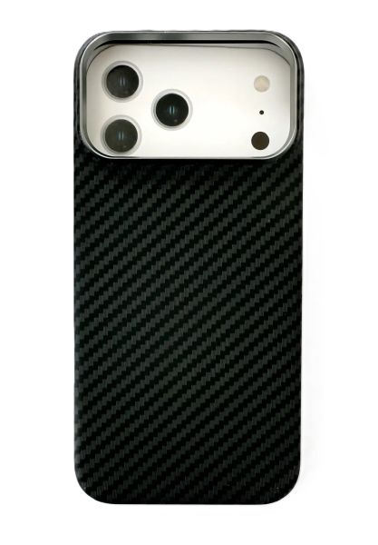 Накладка IPhone 17 Pro Max MORE MagSafe Black карбон