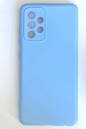 Накладка Samsung A525 / A52 (2021) синий Soft Touch с микрофиброй Nano