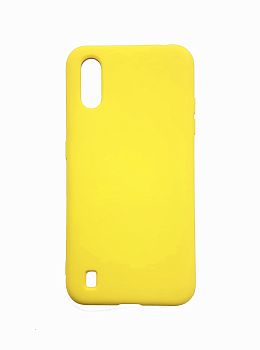 Накладка Samsung A015 silicone case св-желтый