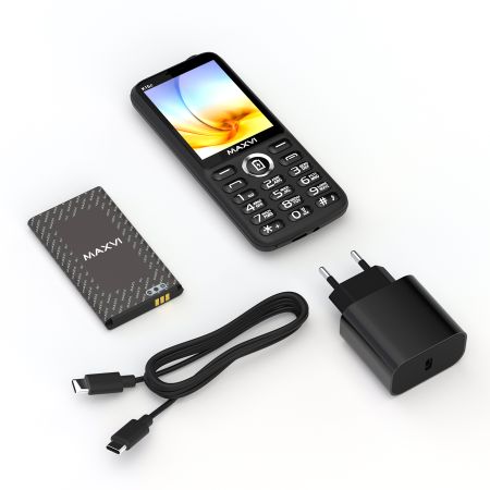Мобильный телефон Maxvi K15c, 2.8”, 2 sim-карты, 2500 mAh Black