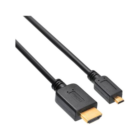 Кабель HDMI-micro 80 см черный