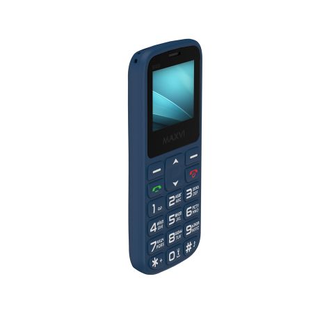 Мобильный телефон Maxvi B100i, 1.77”,  2 sim-карты, 600 mAh Синий