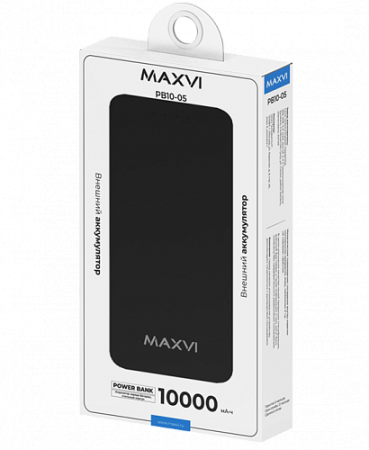 Внешний аккумулятор 10 000mAh Maxvi PB10-05