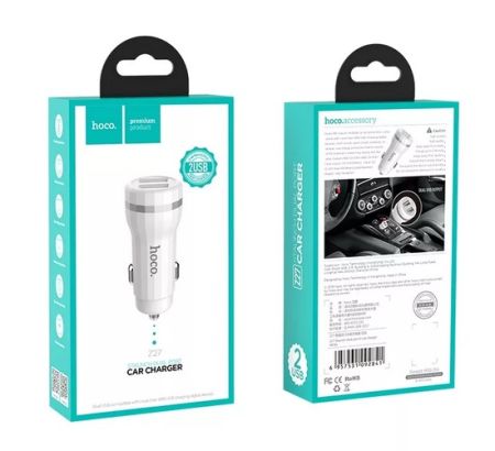 АЗУ блок 2.4A 2USB HOCO Z27 White