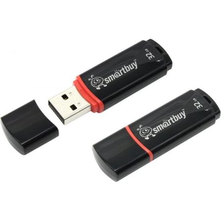 Flash USB 2.0 - 32Gb SmartBuy Crown Black